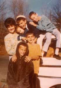 Granny with her five boys